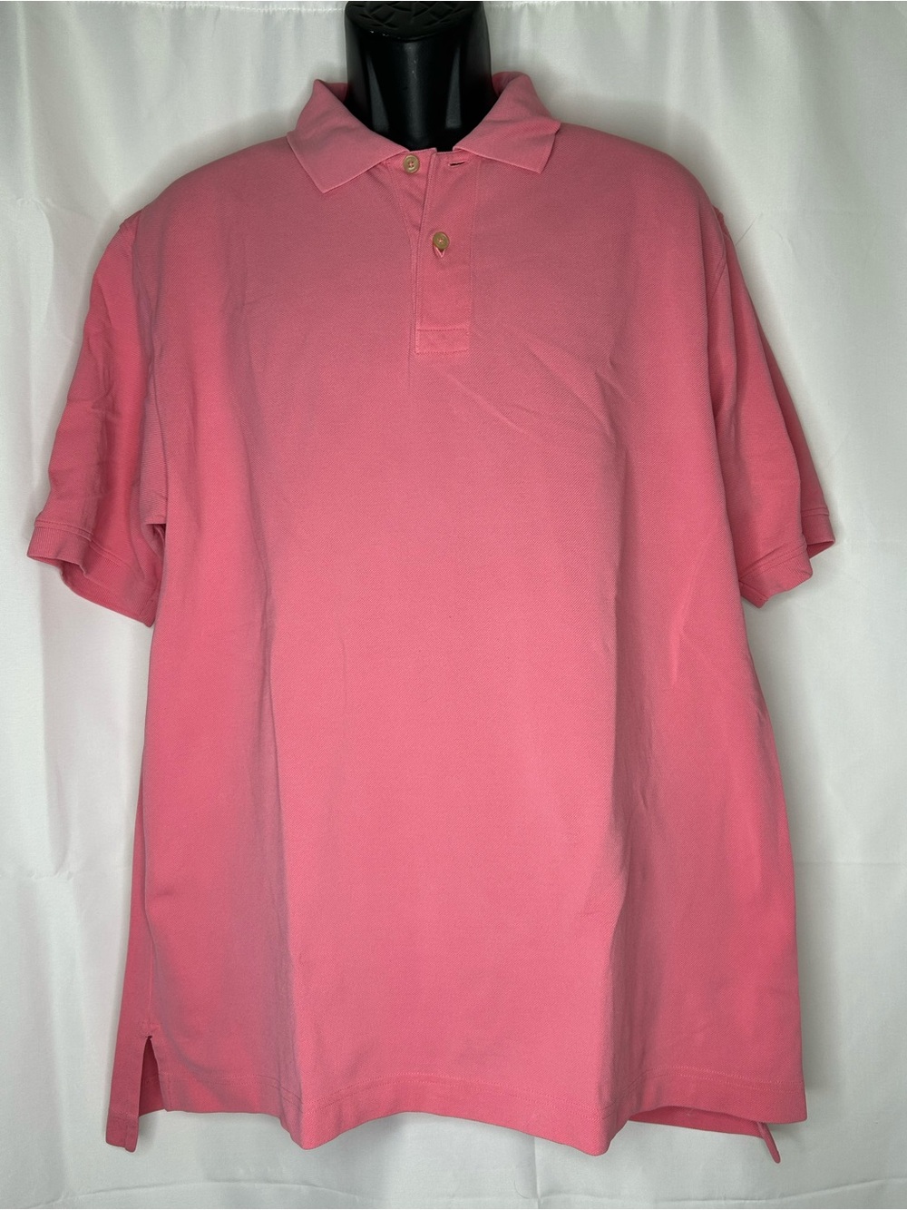 Scott Barber Men’s Pink Polo Shirt XL Pima Cotton Short Sleeve Made in Peru